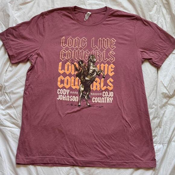 Long live cowgirls oversize graphic tee cody johnson XL cojo country soft cozy - Picture 2 of 6